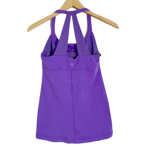 Lululemon Color Power Purple Scoop Me Up Tank II Open Racerback, Size 6 - Picture 4 of 12